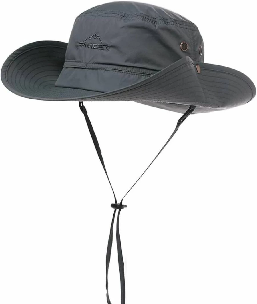 Comhats Oversize Wide Brim Bucket Hat - UPF 50+ Sun Protection, Waterproof & Detachable Chin Strap for Summer, Travel, Fishing, Hiking - XL/XXL Large Brim Sun Hat for Men & Women