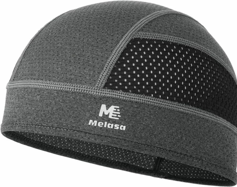 MELASA Lightweight Cooling Skull Cap - Breathable Mesh Helmet Liner for Cycling & Motorcycle, Unisex Sweat-Wicking Hard Hat Liner for Men & Women