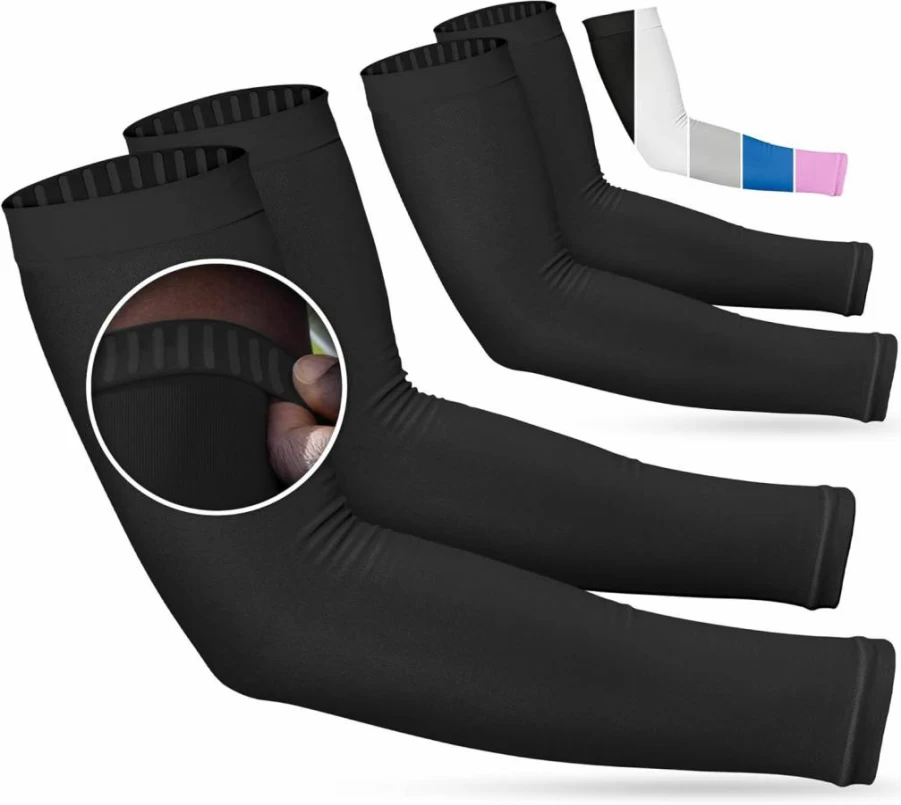 SportsTrail Cooling UV Protection Arm Sleeves - Breathable Sun sleeves for Men, Women & Youth - Athletic Compression Arm Covers for Running, Cycling & Outdoor Sports