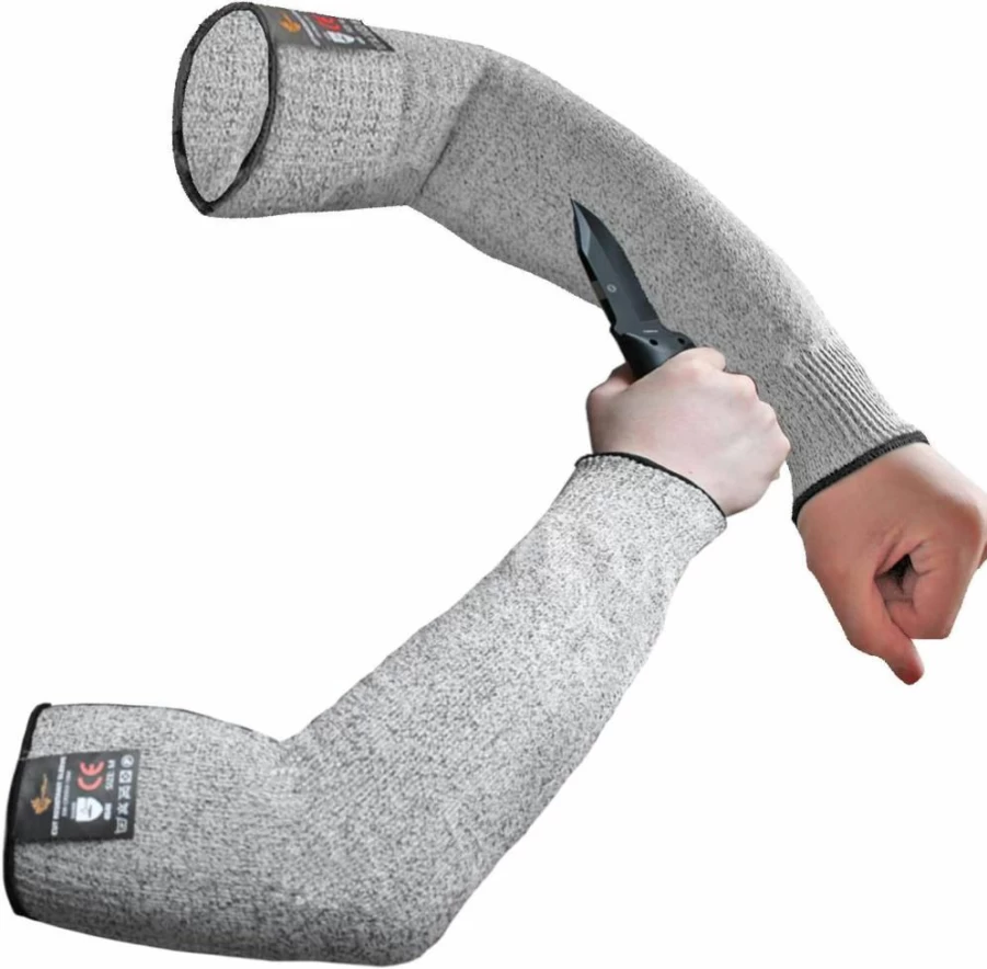 Evridwear Cut Resistant Arm Sleeves for Men - Protective Farming, Gardening & Work Sleeves for Thin Skin & Bruising - Large Size, No Thumb Hole