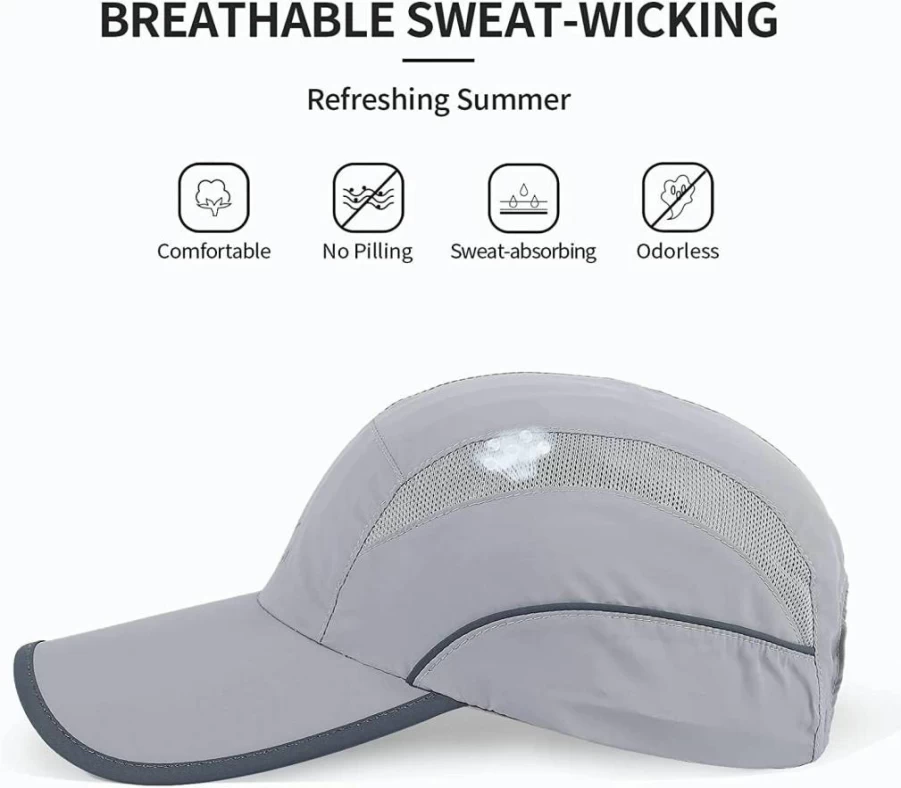 Kozinu Lightweight Mesh Running Hat for Men & Women - Breathable Quick-Dry Sports Cap for Runners