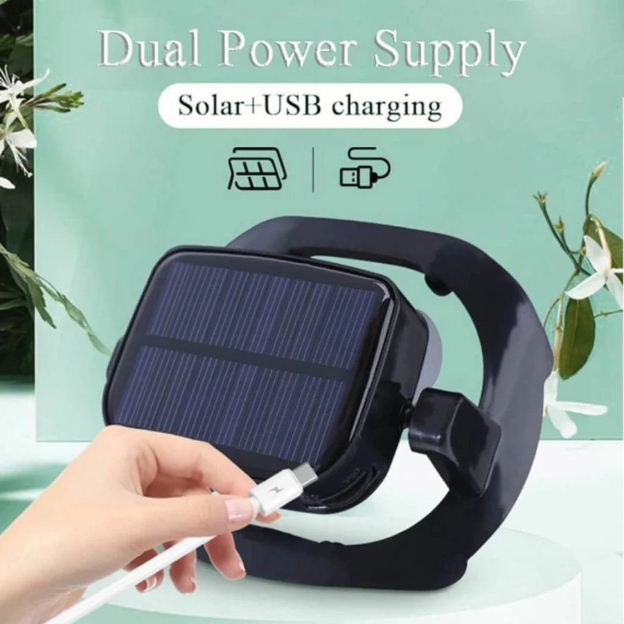 Byrotson Solar Powered Men's Sun Hat – UV Protection Wide Brim Baseball Cap with Built-in Fan & USB Charging for Beach, Summer Outdoor Activities