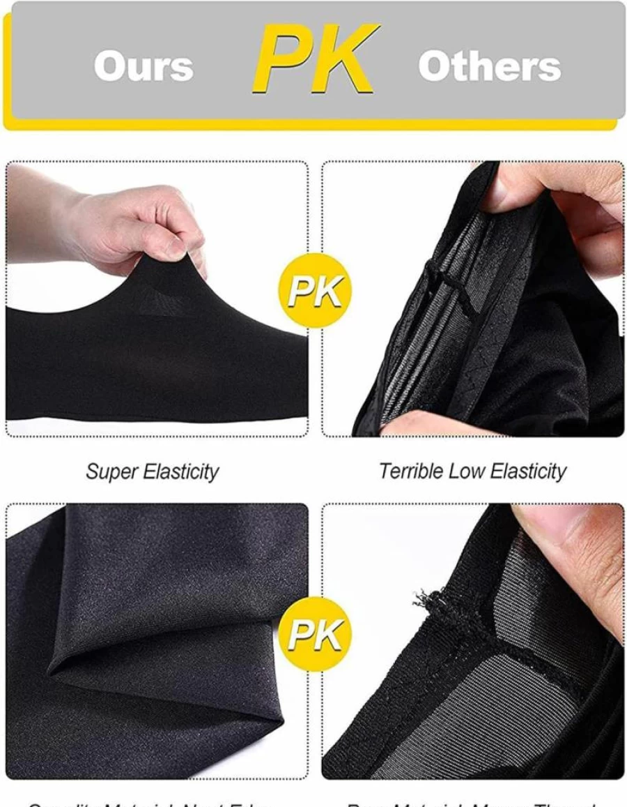Bememo 9 Pairs UV Protection Arm Sleeves for Men & Women - Cooling Long Sleeve Covers, Breathable Sunblock for Outdoor Activities (Black)