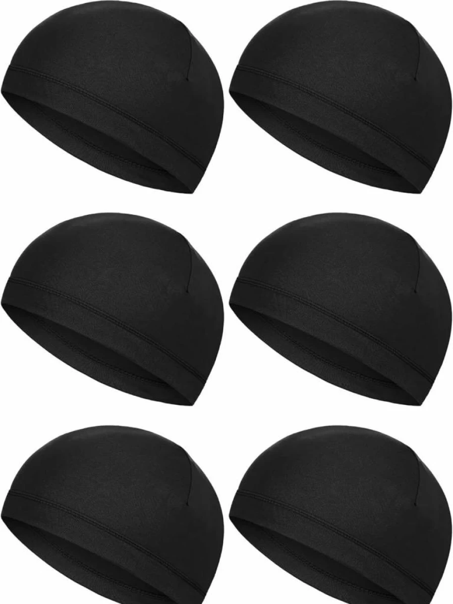 Geyoga 6-Pack Cooling Skull Caps for Men & Women - Moisture-Wicking Hard Hat Liners, Breathable Running & Cycling Headwear