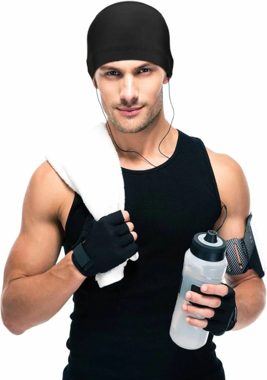 Geyoga 6-Pack Cooling Skull Caps for Men & Women - Moisture-Wicking Hard Hat Liners, Breathable Running & Cycling Headwear