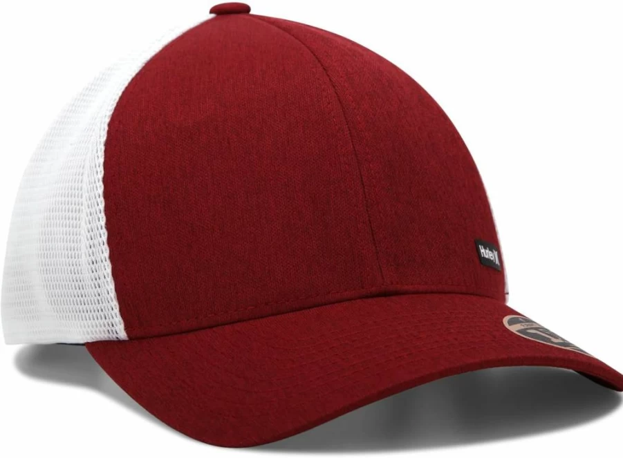 Hurley Men's Classic Snapback Trucker Hat - H2O-Dri Technology Baseball Cap for Men (S-XL) Adjustable Breathable Mesh Back