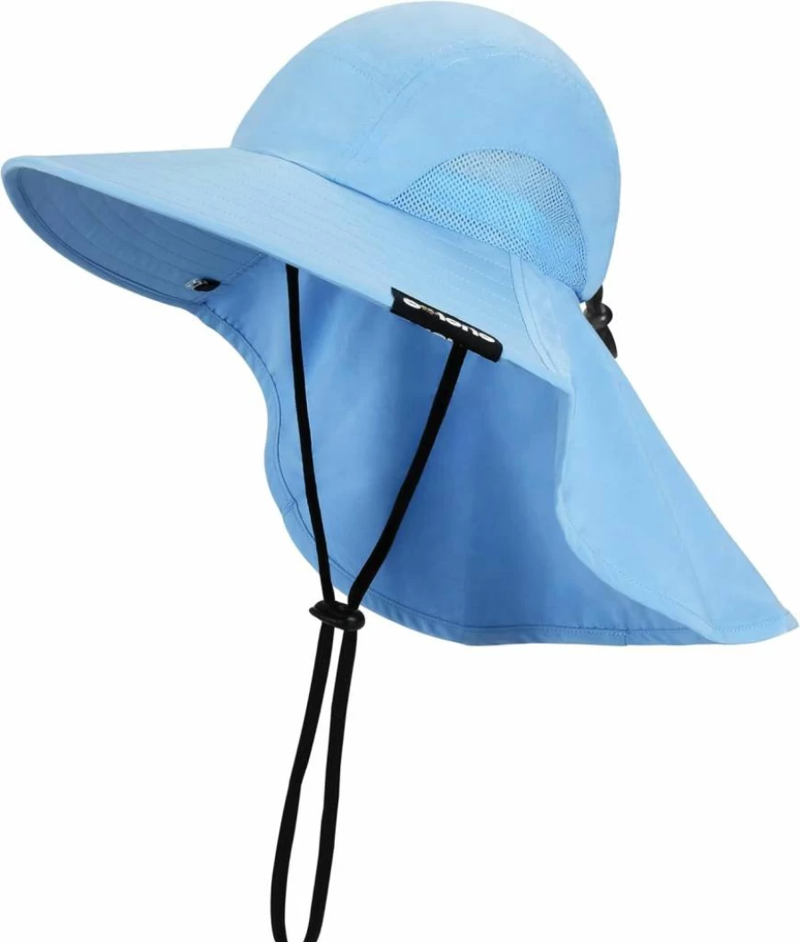 Solaris UPF 50+ Sun Hat for Men & Women - Wide Brim Lightweight Summer Cap with Neck Flap for Fishing, Hiking & Outdoor Activities