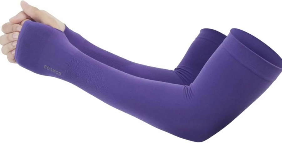 GOUNOD Women's UV Protection Cooling Gardening Sleeves with Thumb Holes - SPF Sun Blocking Arm Covers for Driving & Outdoor Activities