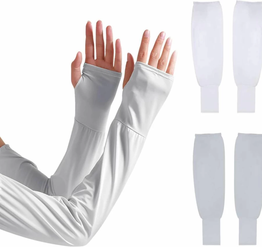 Homelove UPF 50+ Cooling UV Sun Protection Arm Sleeves for Men & Women – Breathable Athletic Sports Sleeves for Golf, Football, Running & Outdoor Activities
