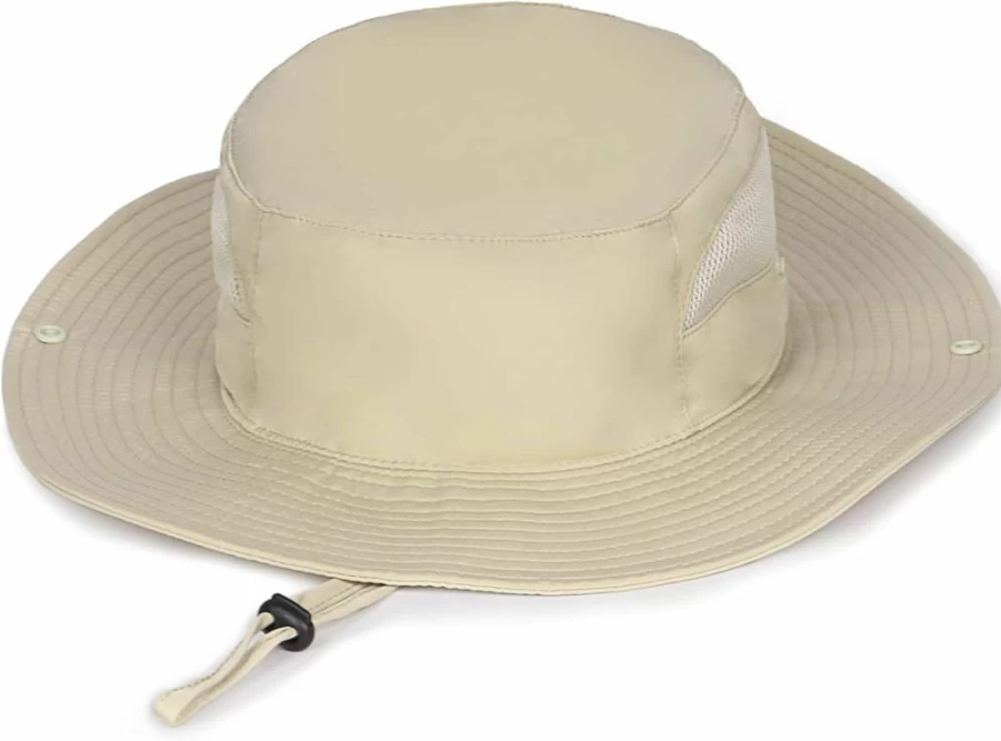 Zylioo XXL Oversize UV Protection Fishing & Safari Hat for Big Heads, Quick Dry Boonie Sun Hat with Adjustable Strap for Men & Women