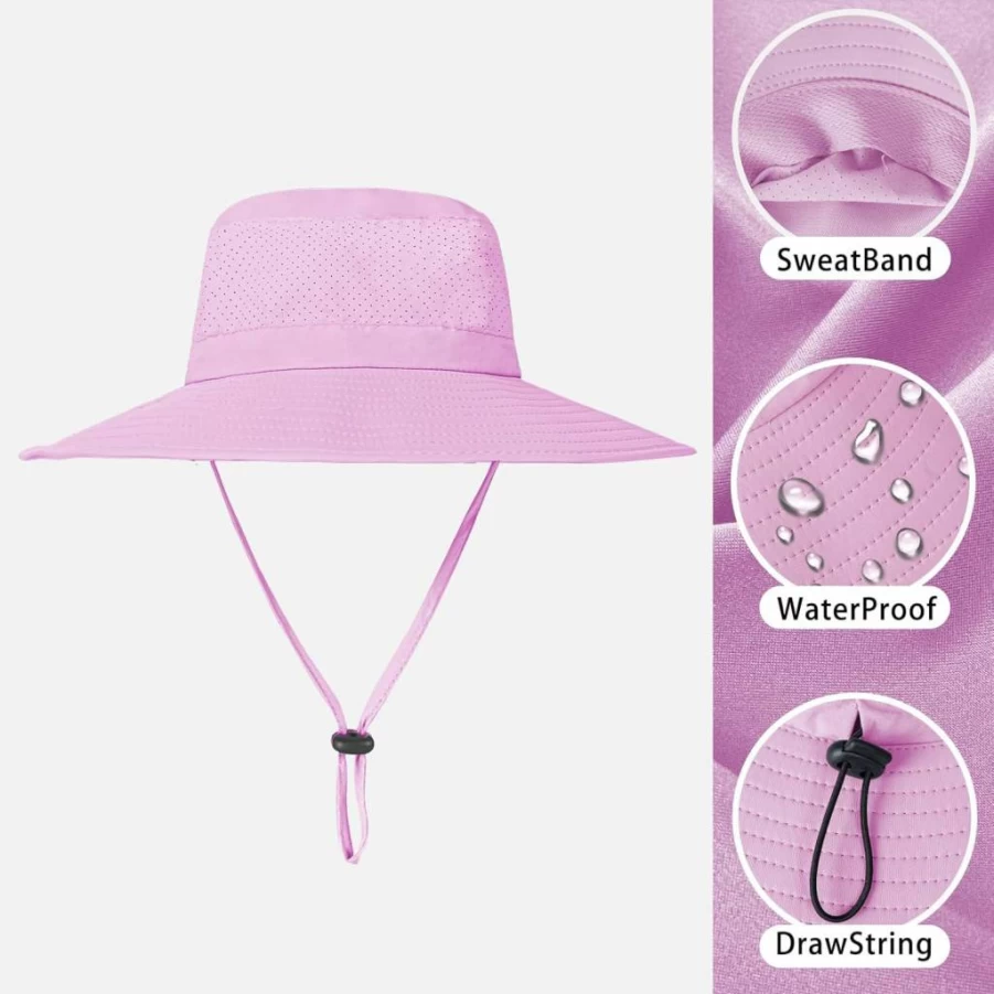 ZOORON UPF 50+ Wide Brim Sun Hat for Men & Women - Cooling Bucket Hat with UV Protection for Hiking, Beach, Safari Outdoor Activities