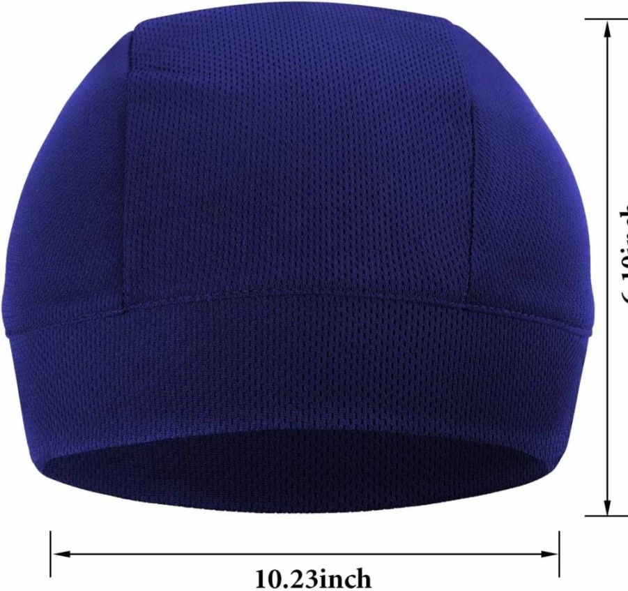 SATINIOR 9-Pack Cooling Skull Cap Set - Moisture-Wicking Helmet Liner for Cycling, Running & Sports - Breathable Beanie for Men & Women