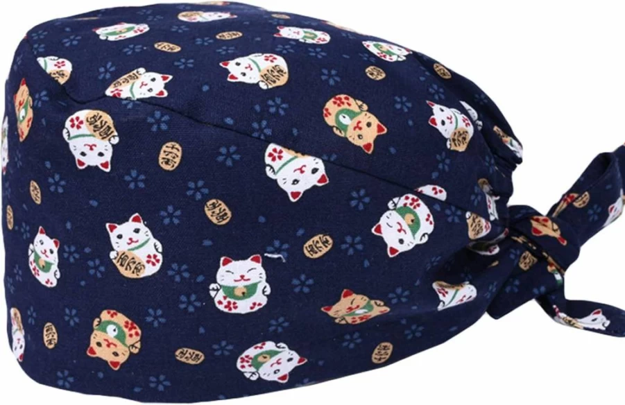 Enkudc Stylish Unisex Printed Work Cap for Women & Men - Trendy Cotton Adjustable Hat
