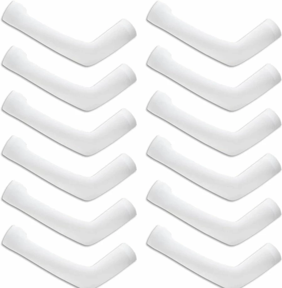 Sumex 6 Pairs Cooling Arm Sleeves for Men & Women - UV Protection, Moisture-Wicking Polyester for Sports, Golf, Football & Outdoor Activities