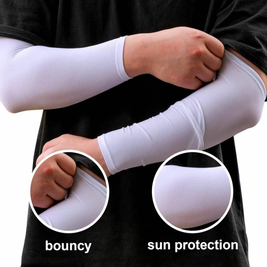 Sumex 6 Pairs Cooling Arm Sleeves for Men & Women - UV Protection, Moisture-Wicking Polyester for Sports, Golf, Football & Outdoor Activities