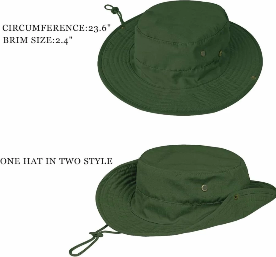 ZOORON UPF 50+ Sun Hat for Men & Women - Foldable Boonie Bucket Hat for Fishing, Hiking, Beach, Safari & Outdoor Activities