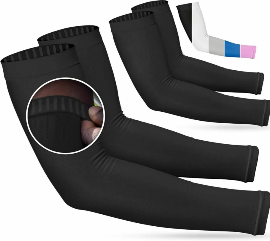 SportsTrail Cooling UV Protection Arm Sleeves - Breathable Sun sleeves for Men, Women & Youth - Athletic Compression Arm Covers for Running, Cycling & Outdoor Sports