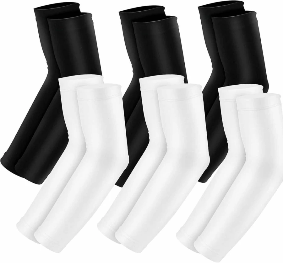 Luwint UPF50+ UV Protection Arm Sleeves for Kids & Adults - Cooling, Breathable Sun Sleeves for Sports & Outdoor Activities (2/4/6 Pairs) - Lightweight Rash Guard