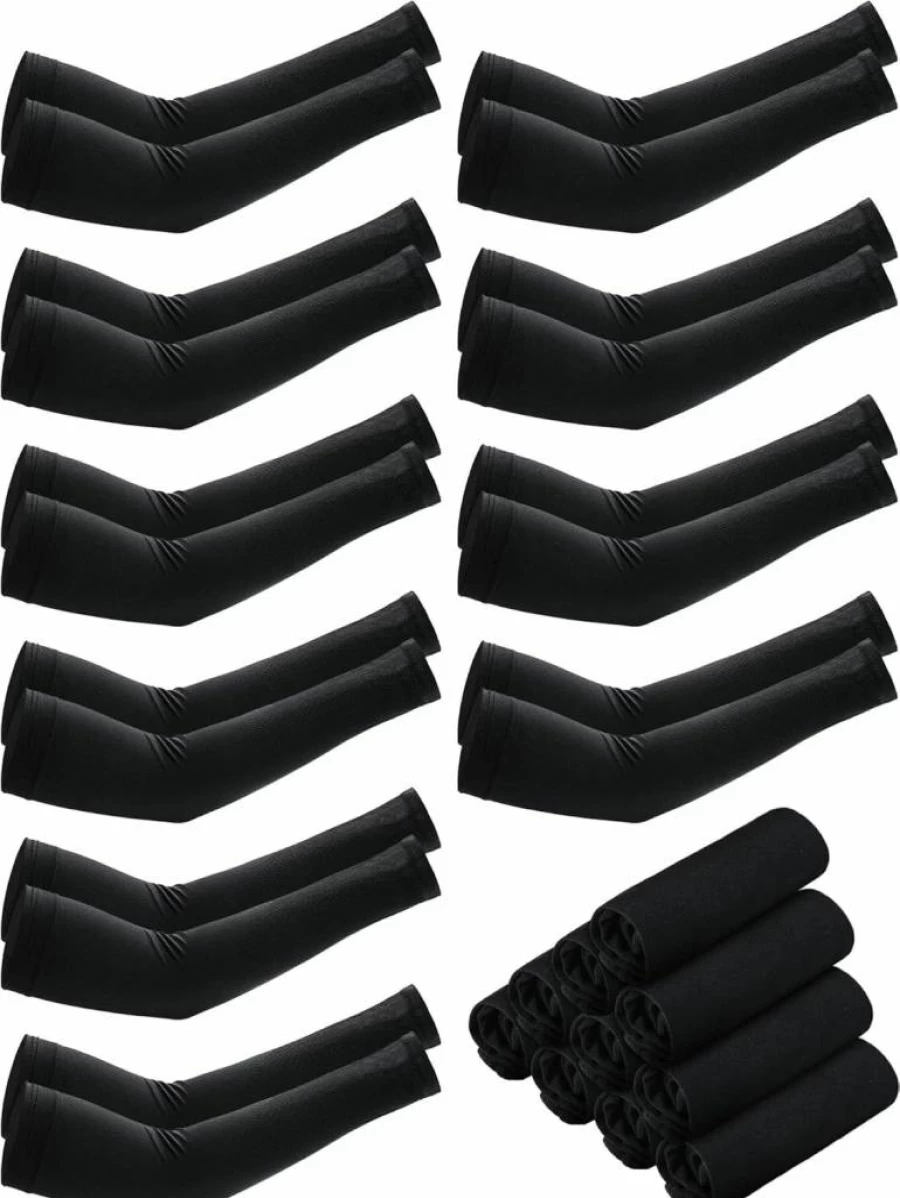 Kigeli 36 Pairs Cooling UV Protection Arm Sleeves for Men & Women - Breathable Sun Sleeves for Sports, Tattoo Cover, Summer Outdoor Activities