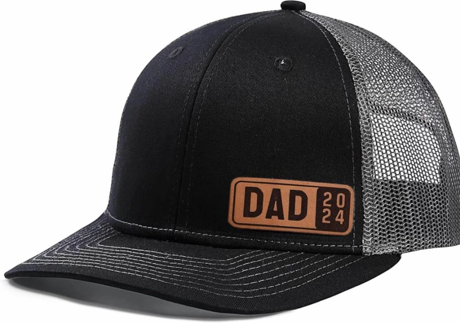 Lichfamy Custom Dad Hat 2023-2025 - Personalized Leather Patch Trucker Cap For Men