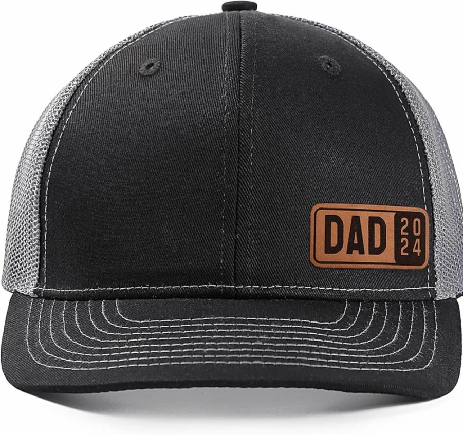 Lichfamy Custom Dad Hat 2023-2025 - Personalized Leather Patch Trucker Cap For Men