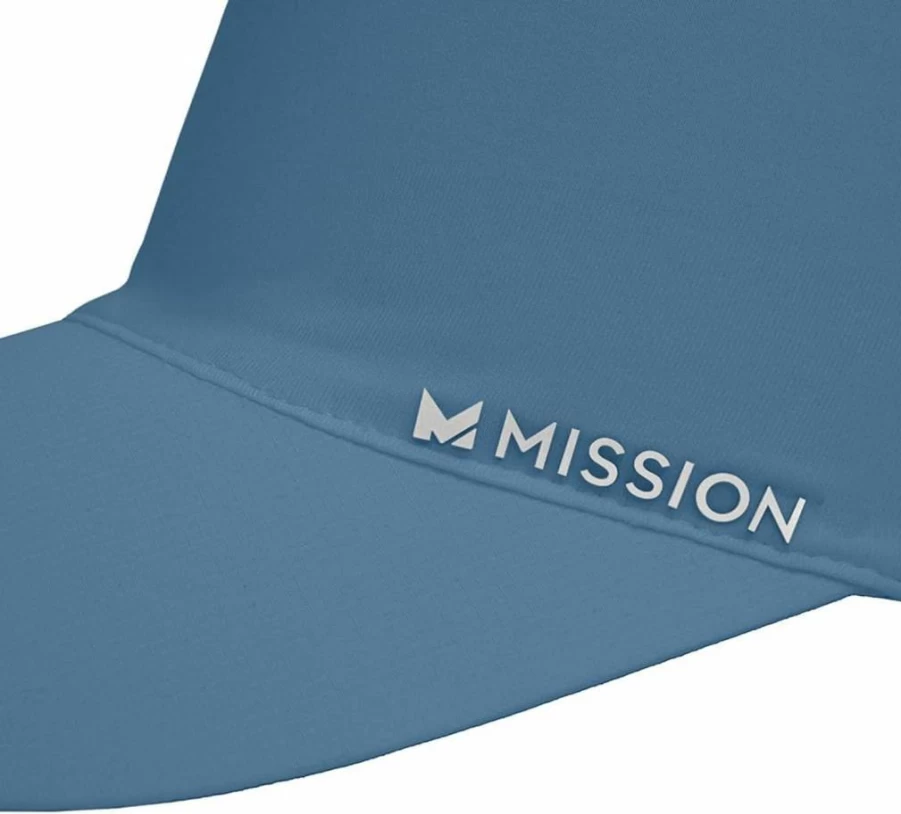 MISSION Cooling Stretchy Unisex Visor Hat - UPF 50 Sun Protection, No Slip Band for Men & Women