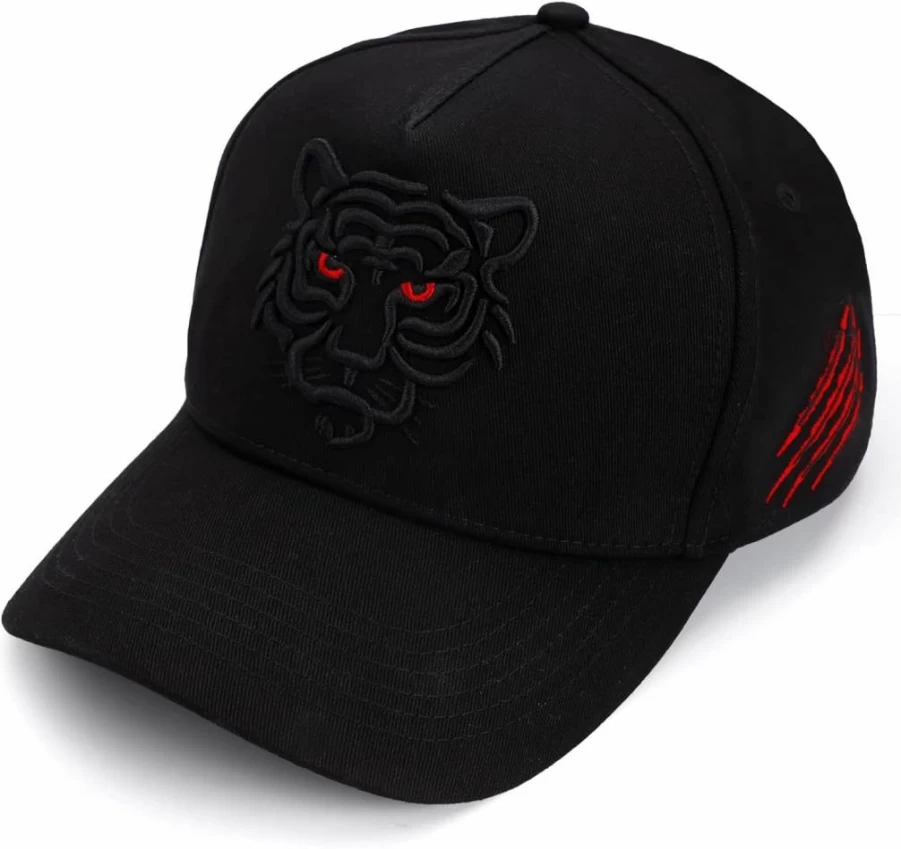 ACTLATI Embroidered Tiger Dad Hat - Baseball Cap for Men & Women, Cool Hip Hop Snapback Trucker Hat, Unisex Couple Sports Cap