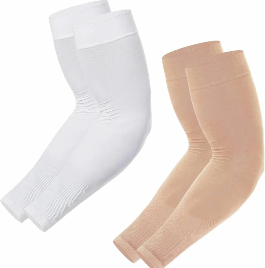 Newbyinn UV Protection Arm Sleeves for Men & Women - Cooling Sun Sleeve Cover with Mid-Compression, Tattoo Shield, Lightweight & Breathable for Outdoor Sports