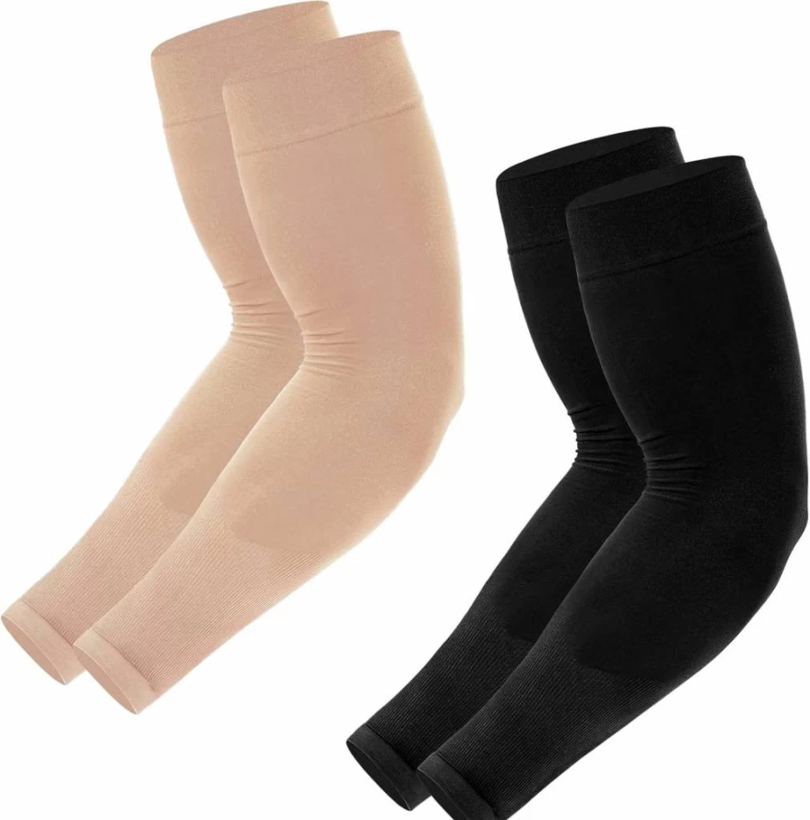Newbyinn UV Protection Arm Sleeves for Men & Women - Cooling Sun Sleeve Cover with Mid-Compression, Tattoo Shield, Lightweight & Breathable for Outdoor Sports