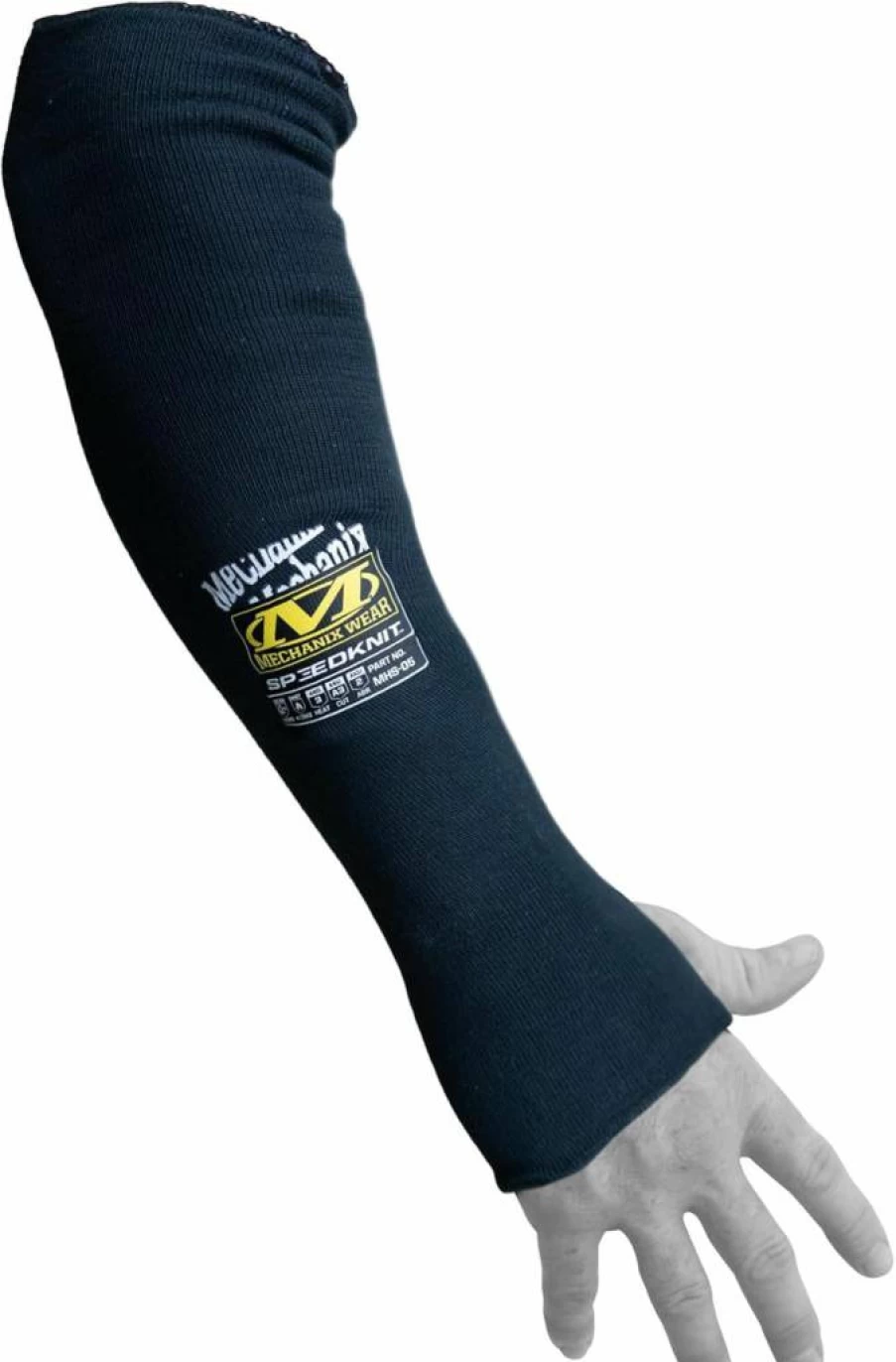 Mechanix Wear Kevlar Heat Resistant Arm Sleeves - ANSI Certified Safety Gear for Abrasion & Heat Protection - Machine Washable, Secure Fit, One Size Fits All - Black