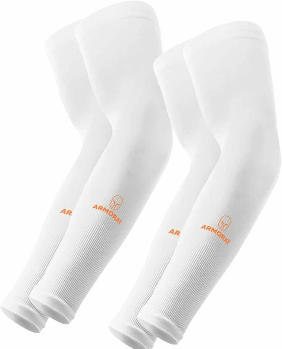ARMORAY Cooling Sports Arm Sleeves for Men & Women - UV Protection Tattoo Cover Sleeves for Basketball, Golf, Football & Outdoor Activities
