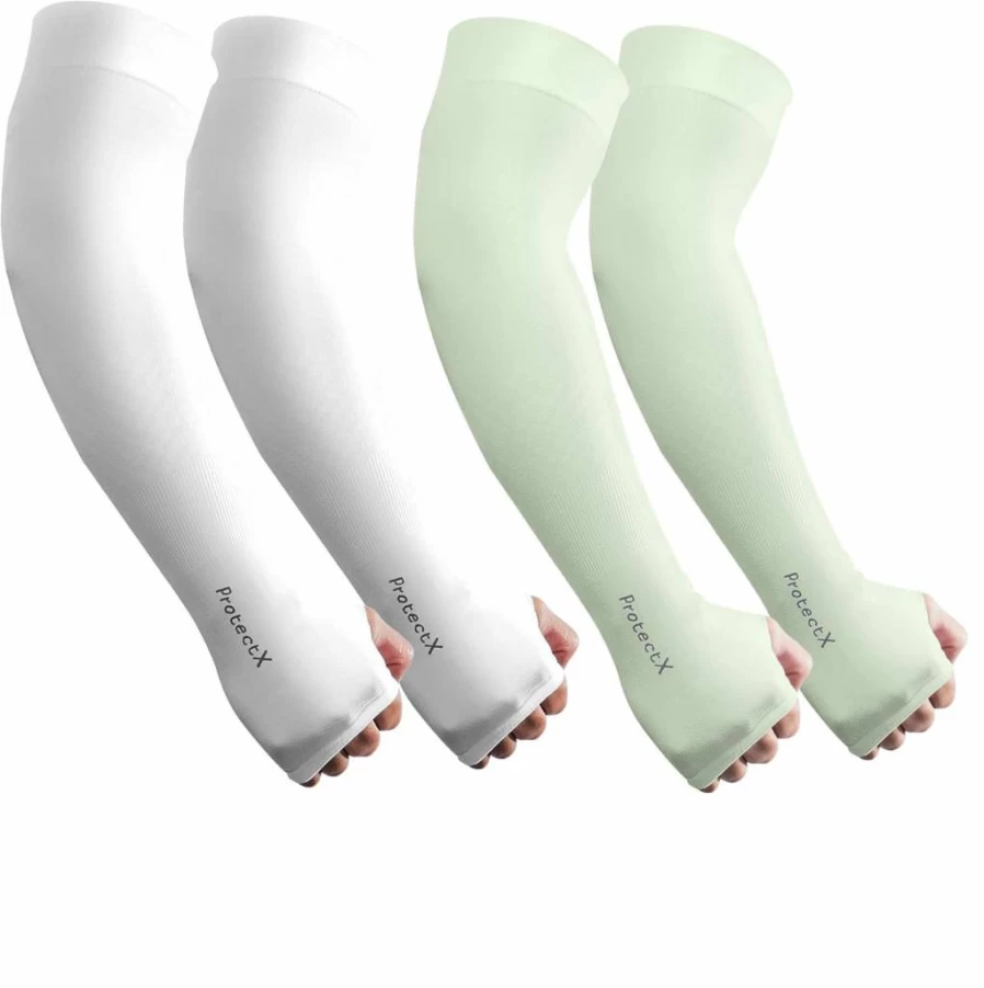 ProtectX UV Cooling Arm Sleeves for Men & Women - Breathable Sun Protection, Moisture-Wicking, Compression Fit for Outdoor Sports