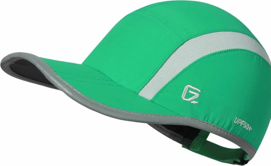 GADIEMKENSD Reflective UPF 50+ Sun Hat for Men & Women - Lightweight Foldable Outdoor Sports Cap for Hiking, Running, and Cycling