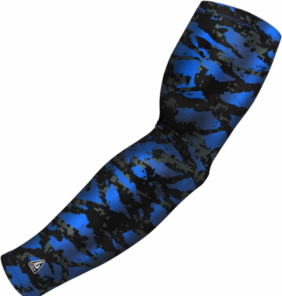 B-Driven Sports Pro-Fit Compression Arm Sleeves for Men & Women - Camouflage Design, Muscle Support, Improved Circulation & Cooling