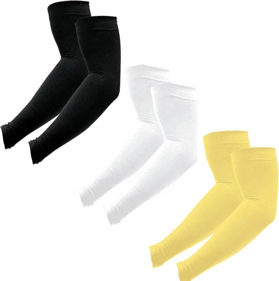PFFY UV Sun Protection Cooling Arm Sleeves for Men & Women - Breathable Sports Sleeves for Outdoor Activities