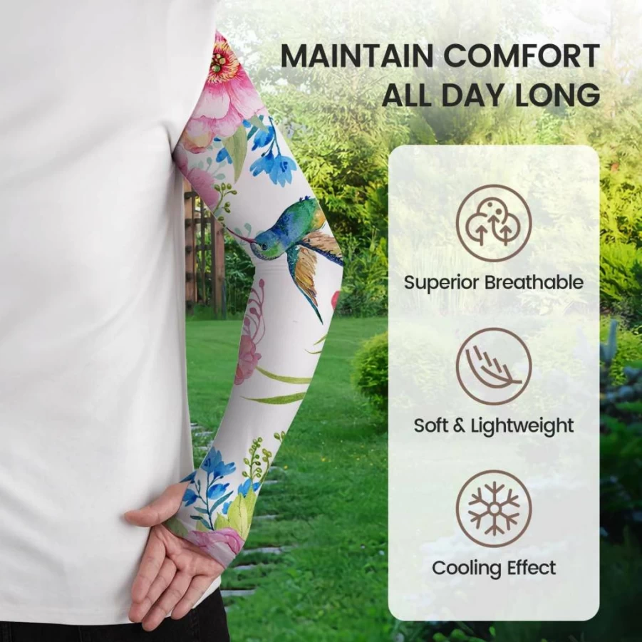 YPHCDO Women's Gardening Arm Sleeves - UV Sun Protection, Thorn Proof & Cooling for Outdoor Activities, Farming, Sports