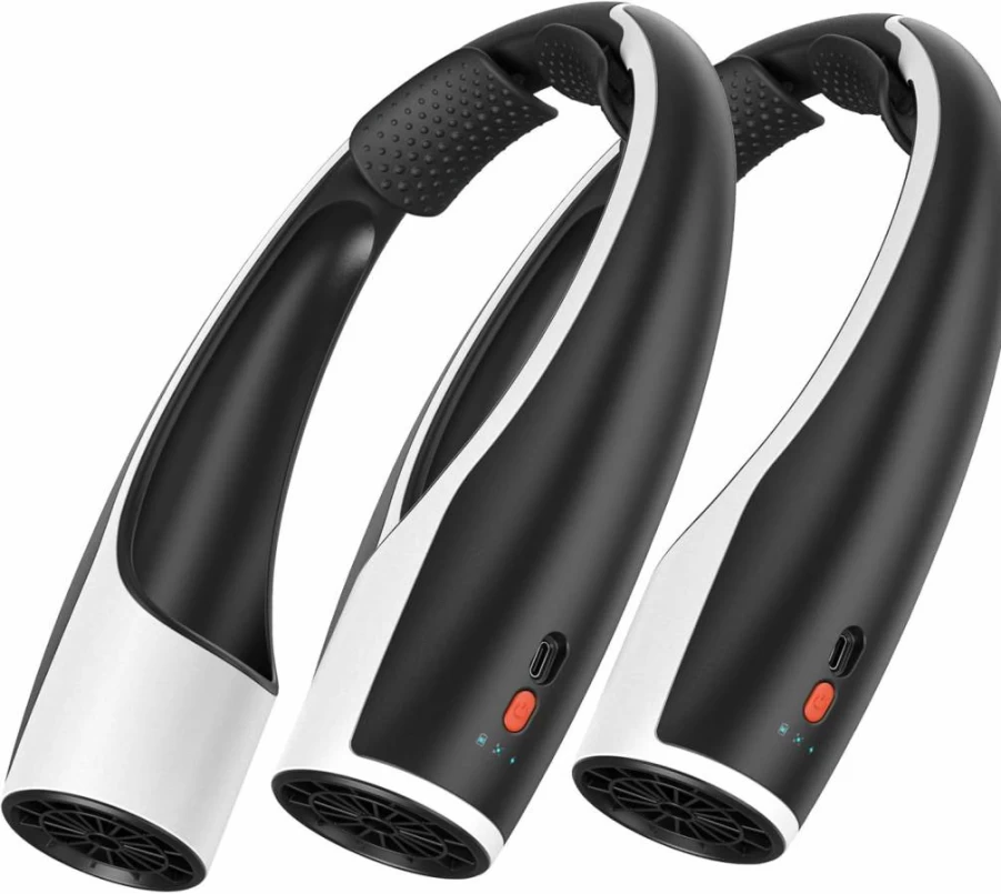 Rohent Neck Fan - Hands-Free Portable Blower with 4000mAh USB-C Rechargeable Battery, Ultra Quiet Operation, 4 Speed Settings for Office, Outdoor, Travel & Summer Cooling