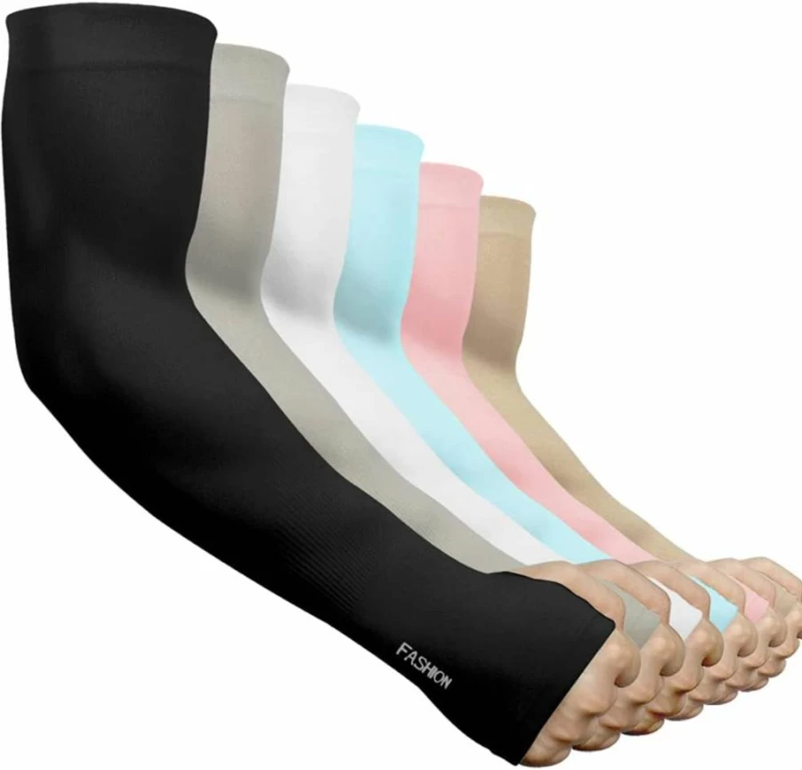 Beister UV Protection Cooling Arm Sleeves Unisex for Sports, Cycling, Golf - 3/6 Pairs Sun Guard Cooling Sleeves