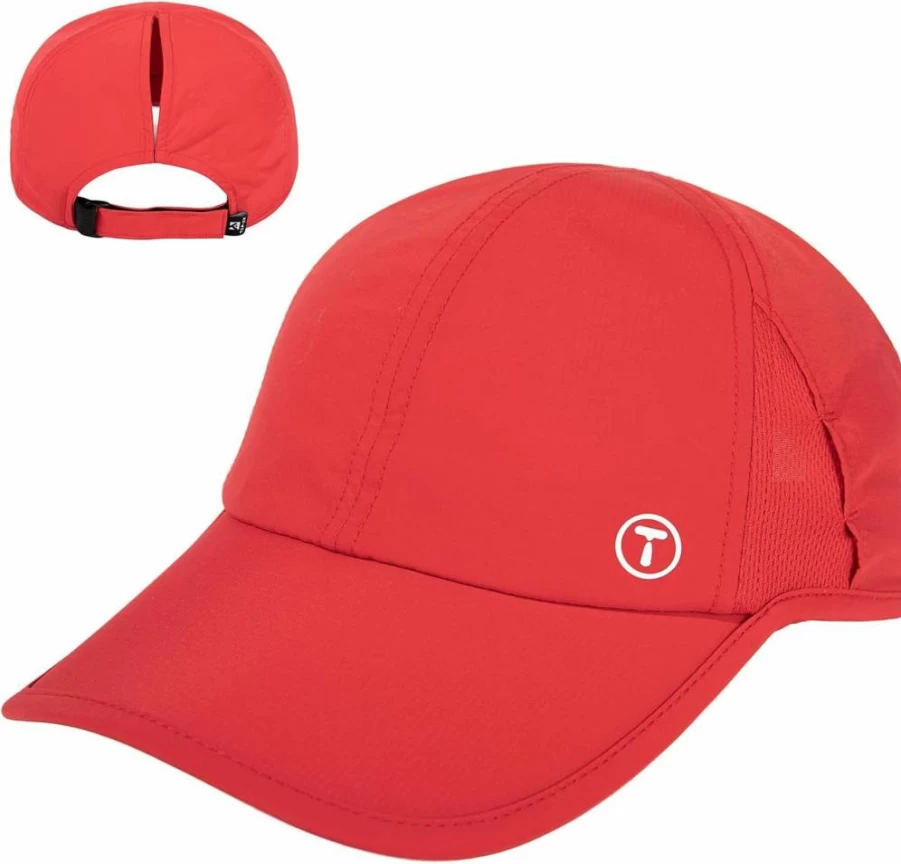 TOP-EX Women's Breathable UV 50 Baseball Cap for Running & Golf - Cooling High Ponytail Design - S/M Size