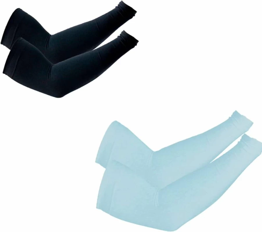 PFFY UV Protection Cooling Arm Sleeves for Men & Women - UPF 50+ Sun Protection, Breathable & Moisture-Wicking for Outdoor Activities