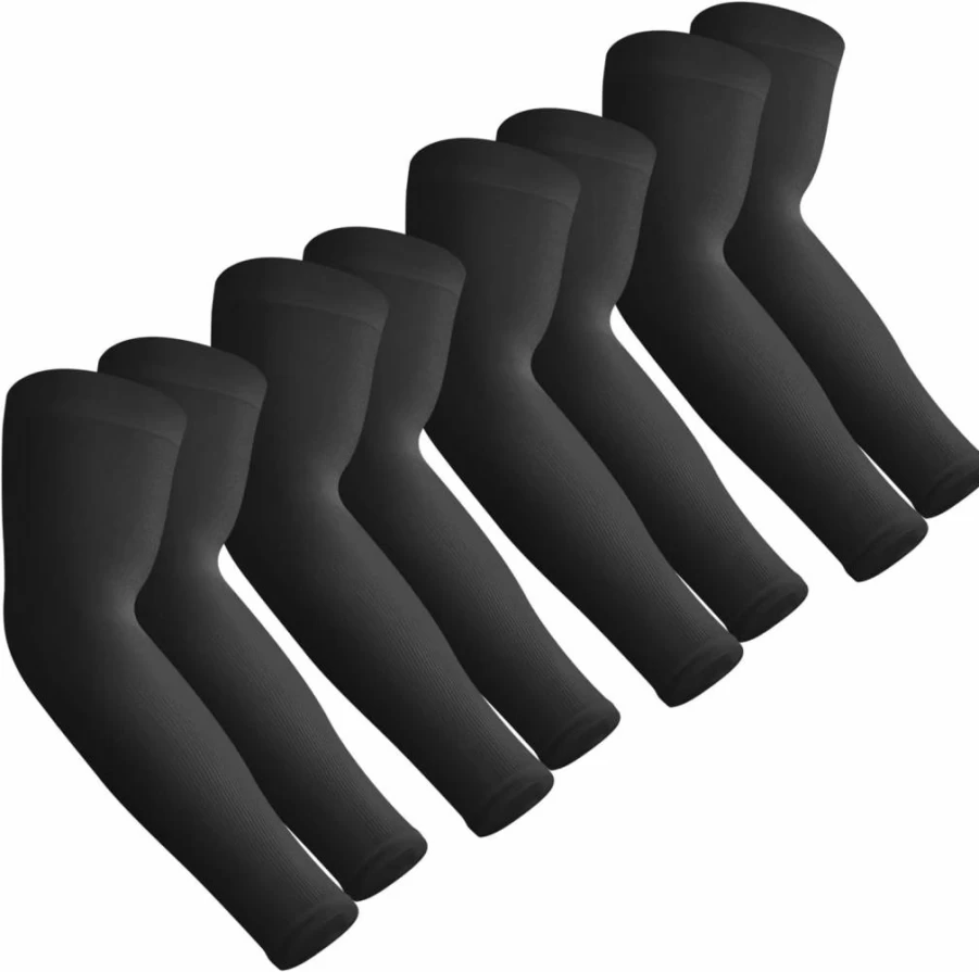 Aegend Cooling Sun Protection Arm Sleeves - UV Compression Sleeves for Men & Women, Breathable Tattoo Cover Up, Sports & Outdoor Sunscreen Armwear