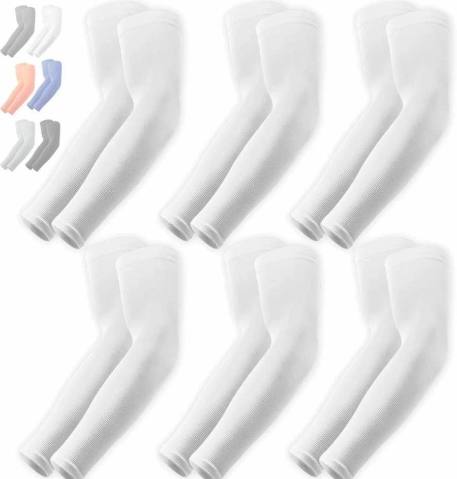 OutdoorEssentials UV Protection Arm Sleeves for Men & Women - Cooling Compression Sleeves for Golf, Running & Outdoor Activities