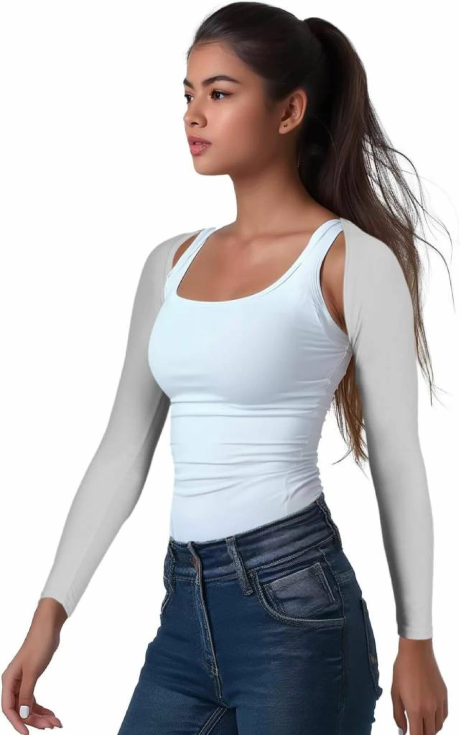 OutdoorEssentials Women's UV Protection Golf Sun Sleeves - Cooling Arm Covers & Shawl for Sun Protection