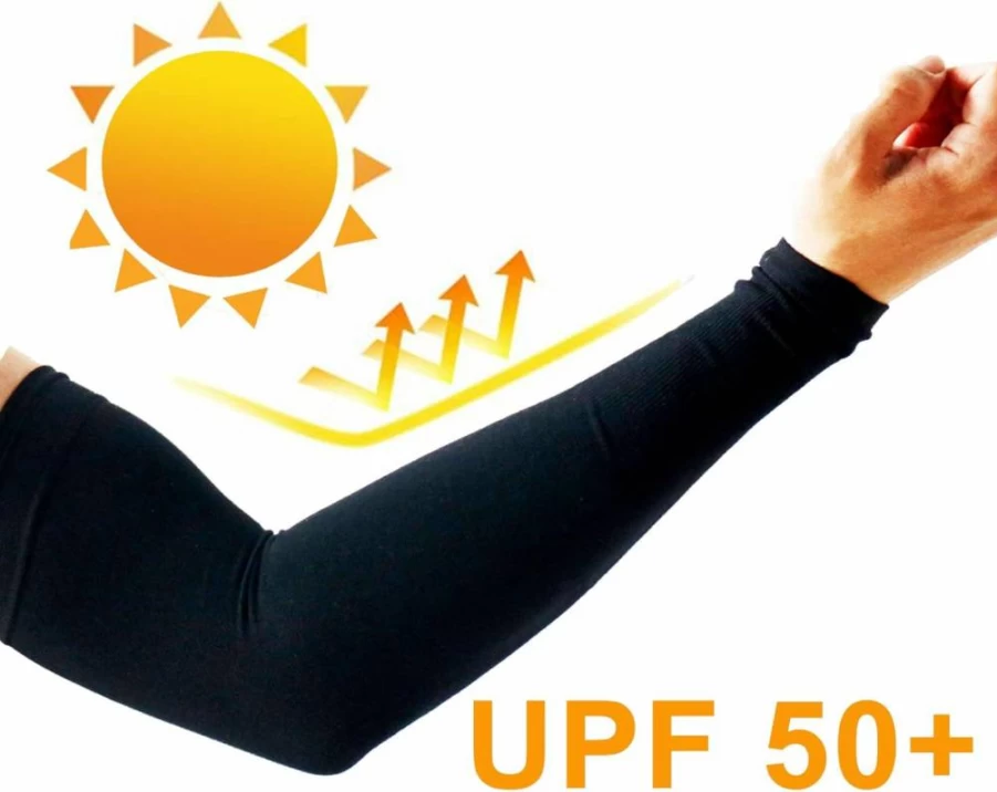 PFFY UV Protection Cooling Arm Sleeves for Men & Women - UPF 50+ Sun Protection, Breathable & Moisture-Wicking Sun Sleeves (4 Pairs)