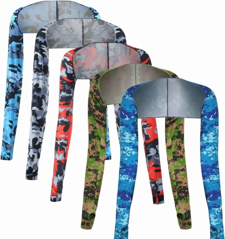 CGLRybO UV Protection Cooling Arm Sleeves for Men & Women - Breathable Sun Shield for Cycling, Golf, Fishing & Outdoor Sports