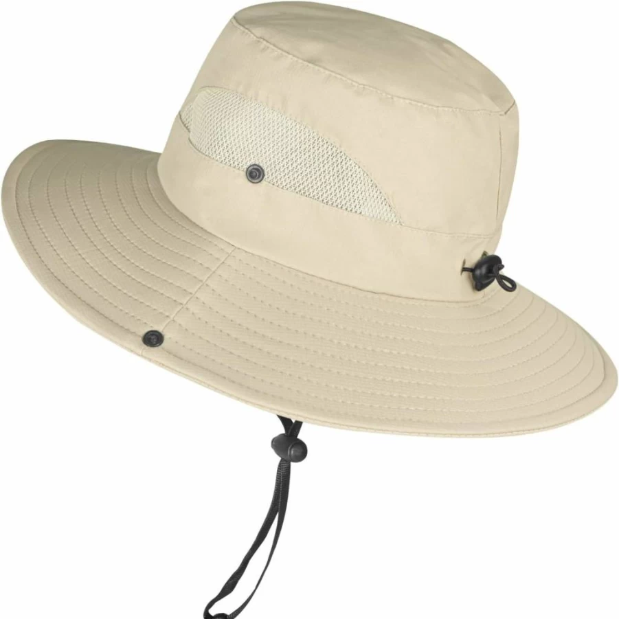 ZOORON UPF50+ Wide Brim Sun Hat for Men & Women - Waterproof Bucket Boonie Hat for Fishing, Hiking, Camping Outdoor UV Protection