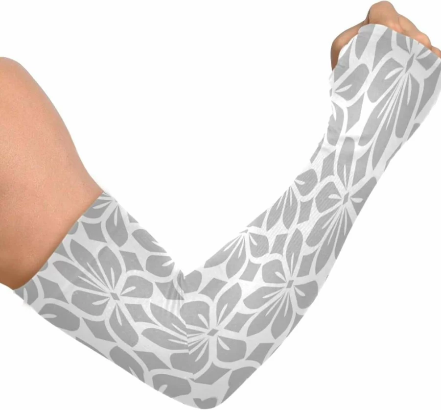 Dussdil Sun Protection Cooling Arm Sleeves for Gardening & Farming with Thumb Hole - UV Protective Sleeves for Women & Men