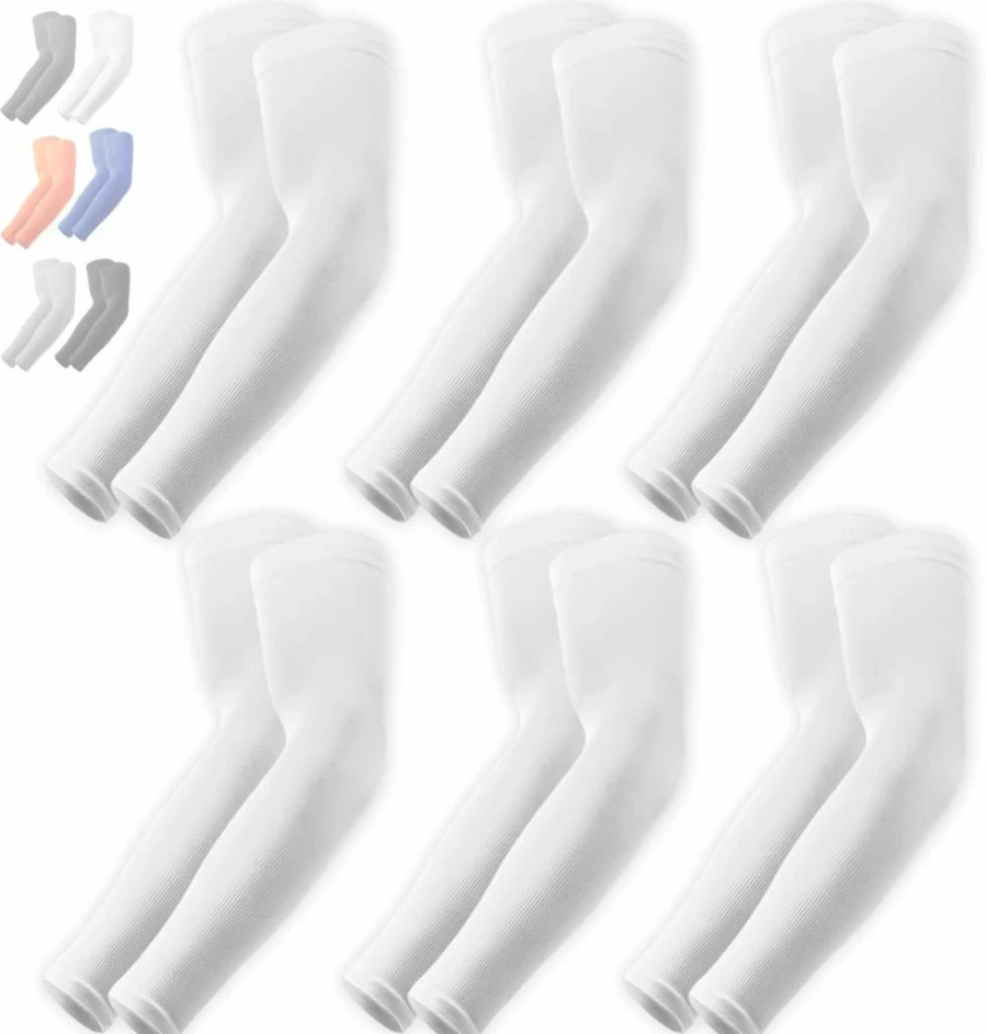 OutdoorEssentials UV Protection Arm Sleeves for Men & Women - Cooling Compression Sleeves for Golf, Running & Outdoor Activities