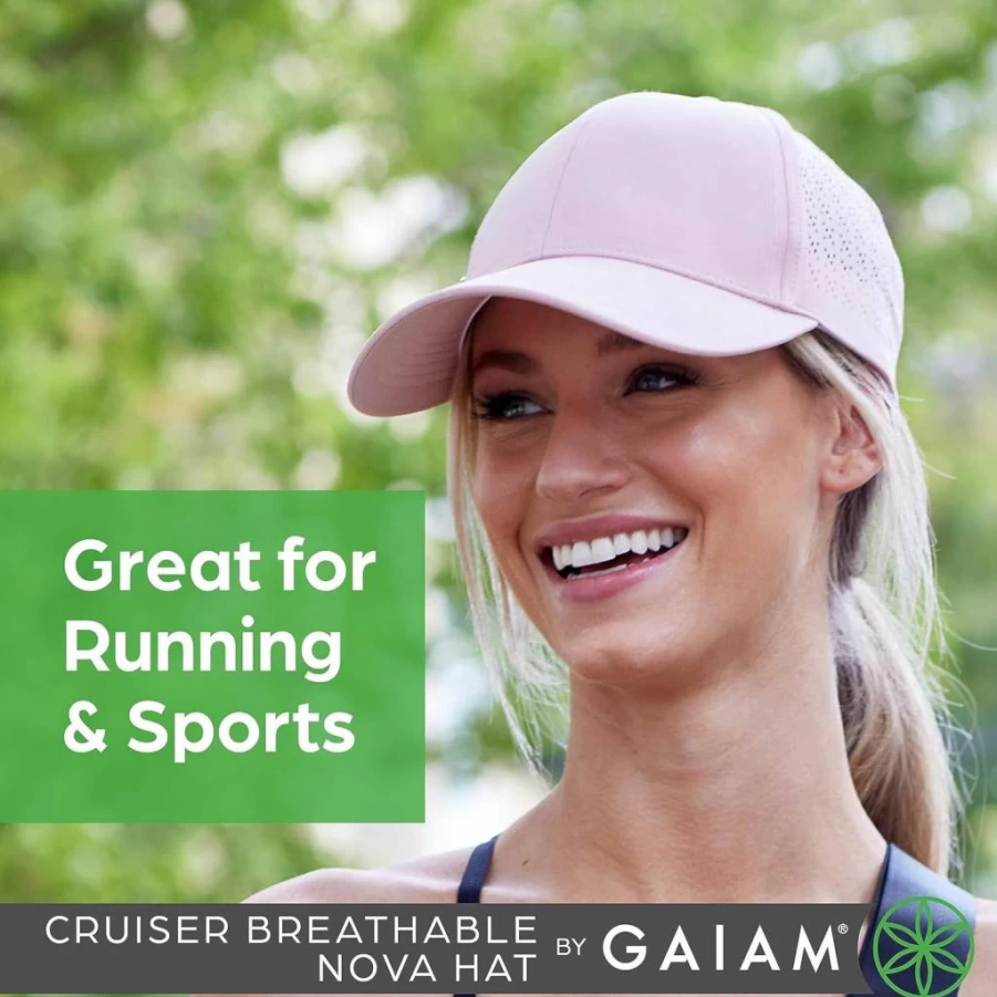 Gaiam Women's Breathable Nova Cruiser Hat for Outdoor Activities