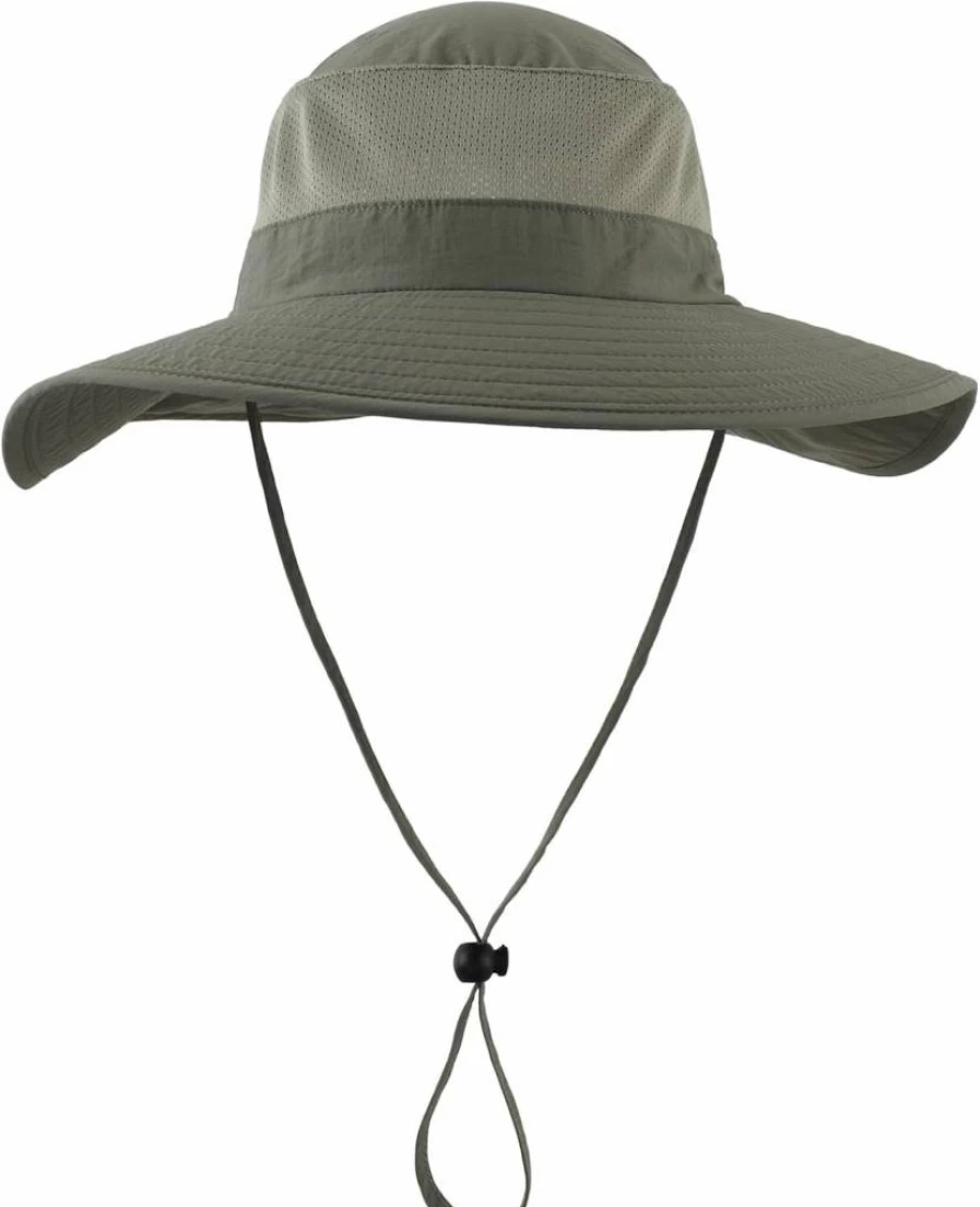 Home Prefer UPF50+ Sun Hat for Men & Women - Wide Brim Outdoor Mesh Fishing Hat with Neck Flap for UV Protection